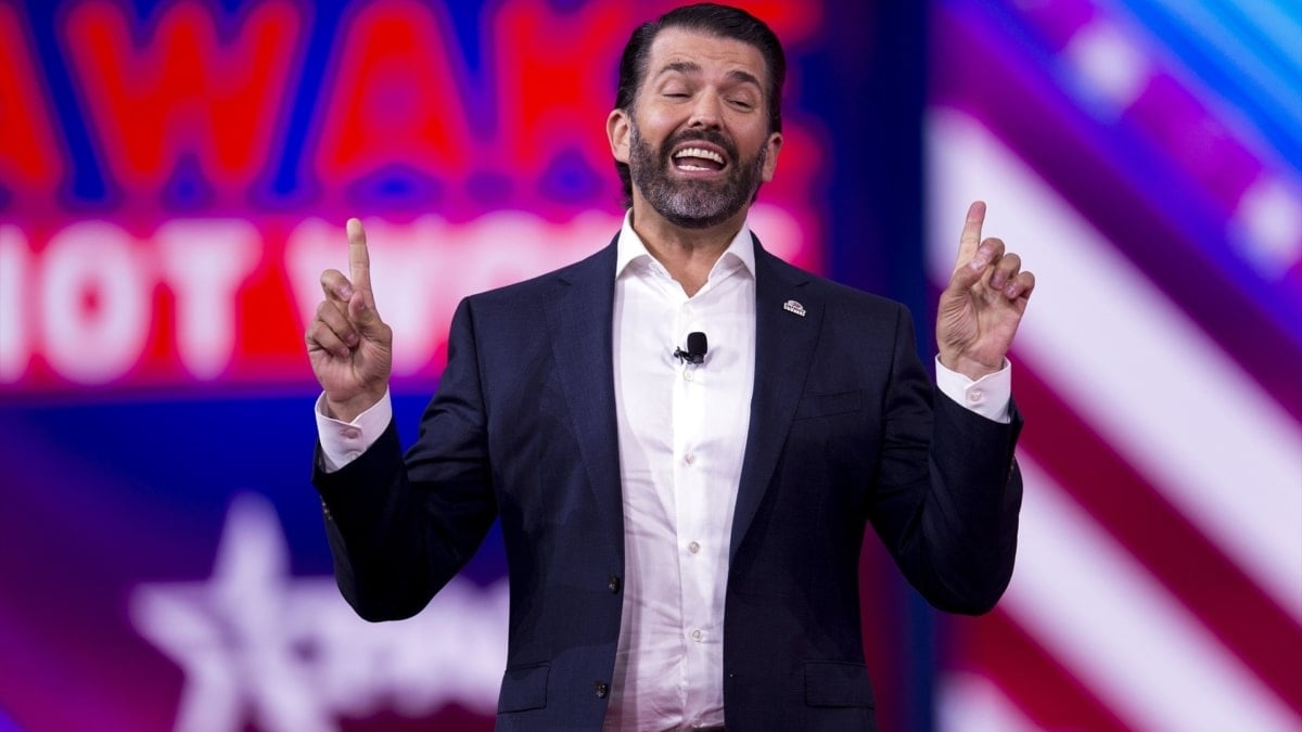 Imagen de archivo del hijo mayor de Donald Trump, Donald Trump Jr., en la Conferencia de Acción Política CPAC en Orlando, EEUU.