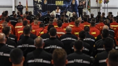La UME se despliega en Aragón para ayudar a los municipios afectados por las inundaciones