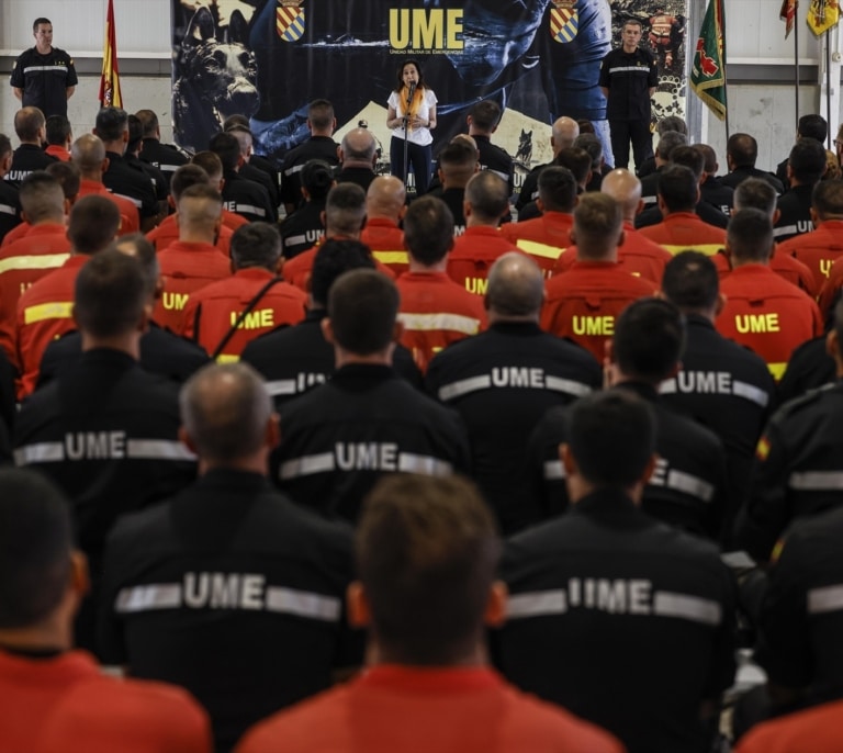 La UME se despliega en Aragón para ayudar a los municipios afectados por las inundaciones