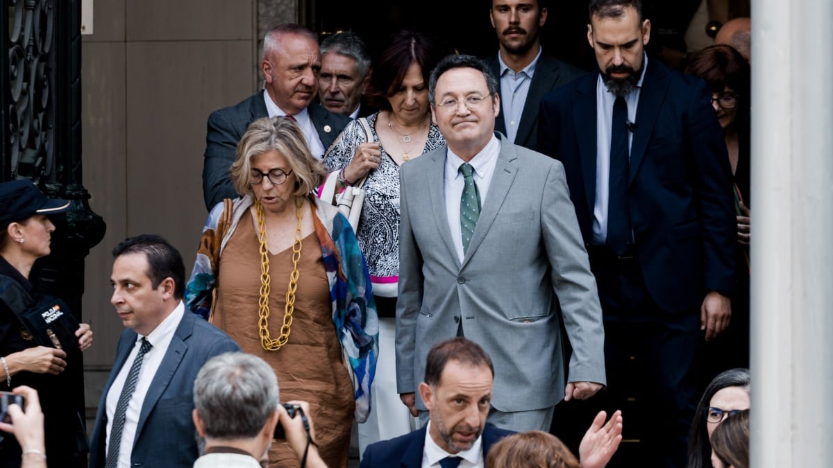 El fiscal General del Estado, Álvaro García Ortiz, durante el acto de entrega de los XIX Premios anuales del Observatorio contra la Violencia Doméstica y de Género, en el Consejo General del Poder Judicial (CGPJ), a 9 de junio de 2025, en Madrid (España). En esta edición, los galardonados han sido Emma Larreta, superviviente de violencia de género, la Fundación Mujeres, por los proyectos desarrollados para lograr una igualdad de oportunidades entre mujeres y hombres, y la experta en Derecho Matrimonial y Práctica Procesal, Ana María Pérez del Campo, que recibe la mención especial ‘Soledad Cazorla’ por ser pionera en la lucha por los derechos de las mujeres durante la dictadura y la transición. Carlos Luján / Europa Press 09/6/2025