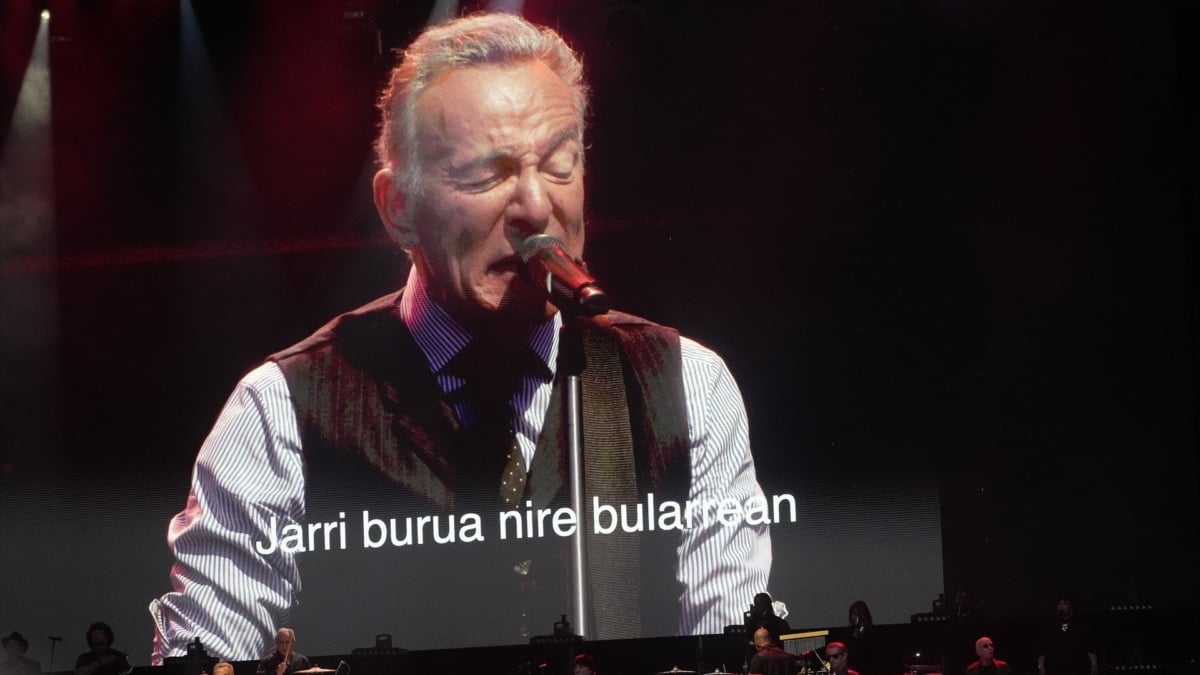 Bruce Springsteen, en San Sebastián.
