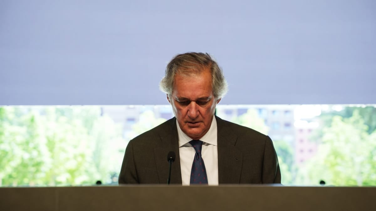 El presidente y CEO de Acciona, José Manuel Entrecanales Domecq, durante la Junta General de Accionistas.