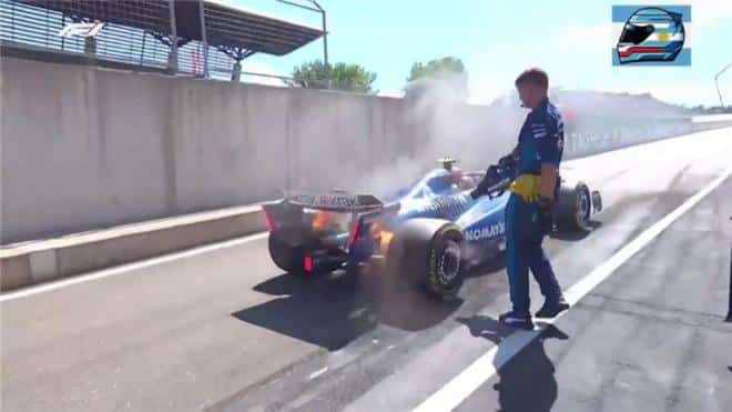 GP Austria F1: Carlos Sainz fuera de carrera con el Williams antes de que empiece la carrera