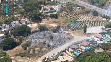 Extinguido el incendio forestal declarado en Frigiliana tras varias horas