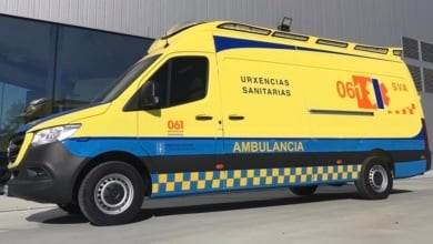 Muere una persona al chocar su coche con un autobús en Salvaterra de Miño