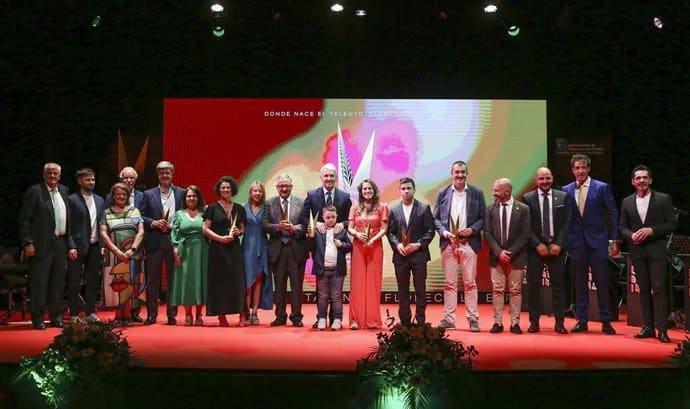 Garrigós, Andrés, Del Bosque, Martínez de Irujo, Rodri Almazán y Flyback,'Premios Espiga del Deporte'