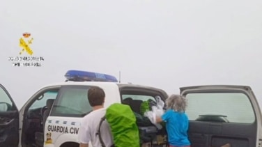 Rescatados una peregrina estadounidense y sus tres hijos, tras verse sorprendidos por el mal tiempo