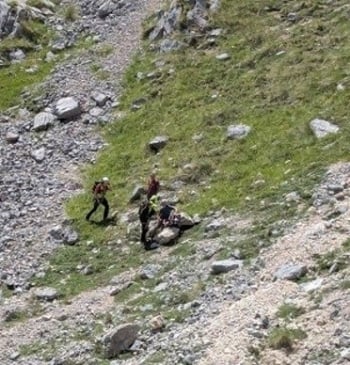 Rescatan a montañero deshidratado en Picos de Europa, Caín (León)