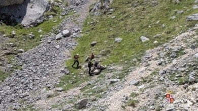 Rescatan a montañero deshidratado en Picos de Europa, Caín (León)