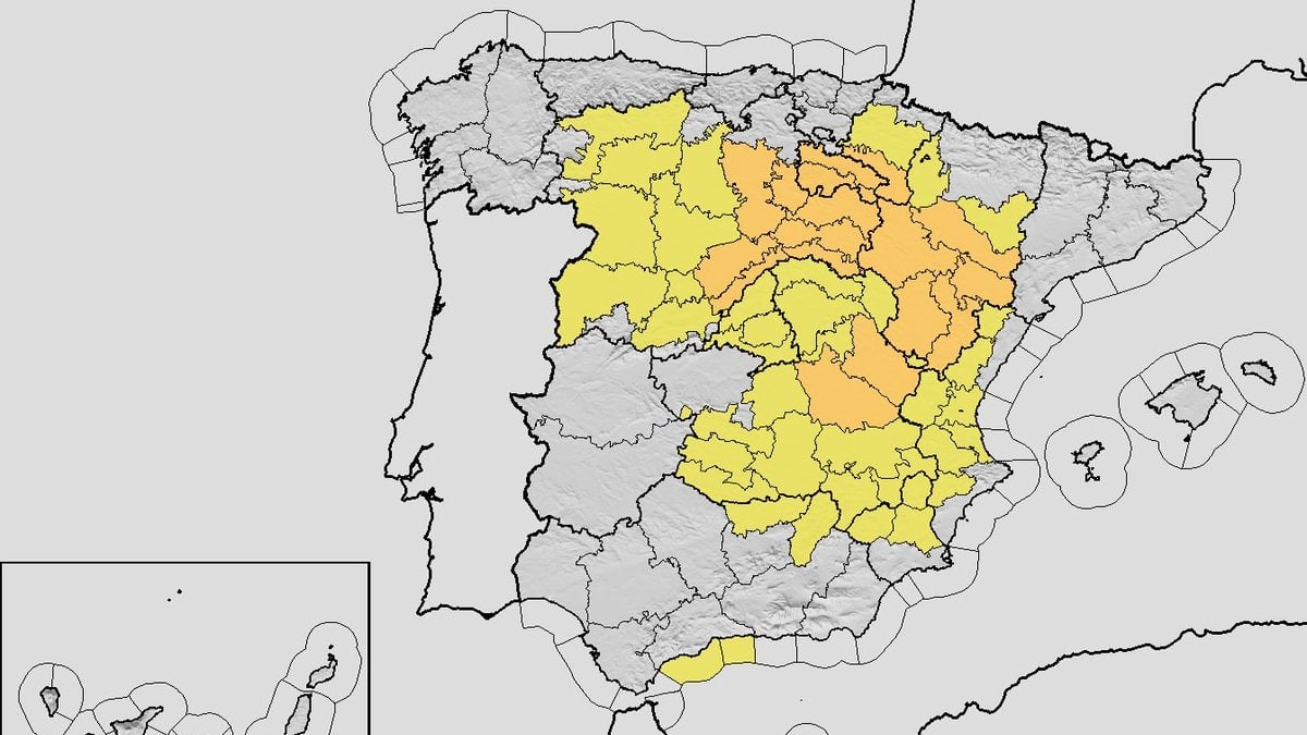 Avisos meteorológicos activos en España: tormentas, costeros y rissagas de nivel naranja