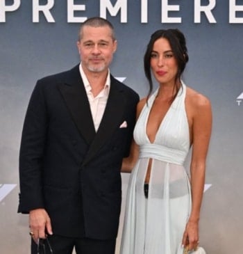 Inés de Ramón y Brad Pitt se dejaron ver en la premiere de F1: The Movie
