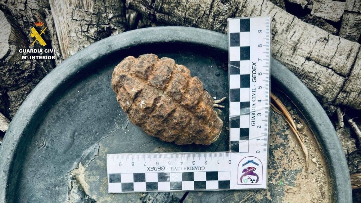 Desactivan una granada de la Guerra Civil hallada en finca de Puebla de Alcocer