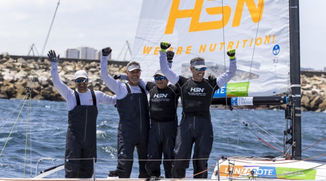 Los canarios HSN Sailing Team, campeones de España de J70 tras dominar en las regatas de La Coruña