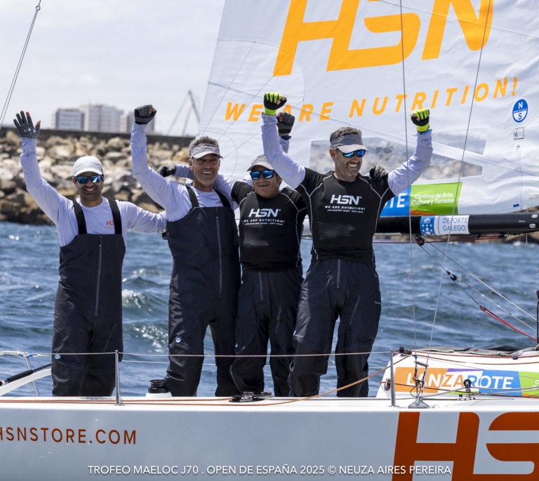 Los canarios HSN Sailing Team, campeones de España de J70 tras dominar en las regatas de La Coruña