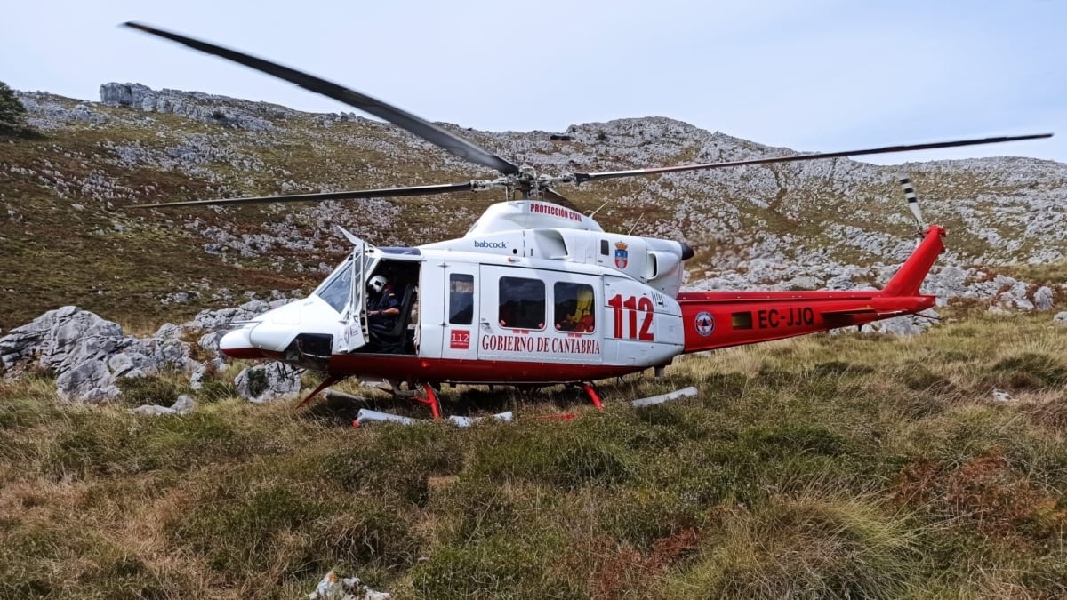 Evacuada en helicóptero una mujer herida tras caer de un caballo en Abiada (Cantabria)