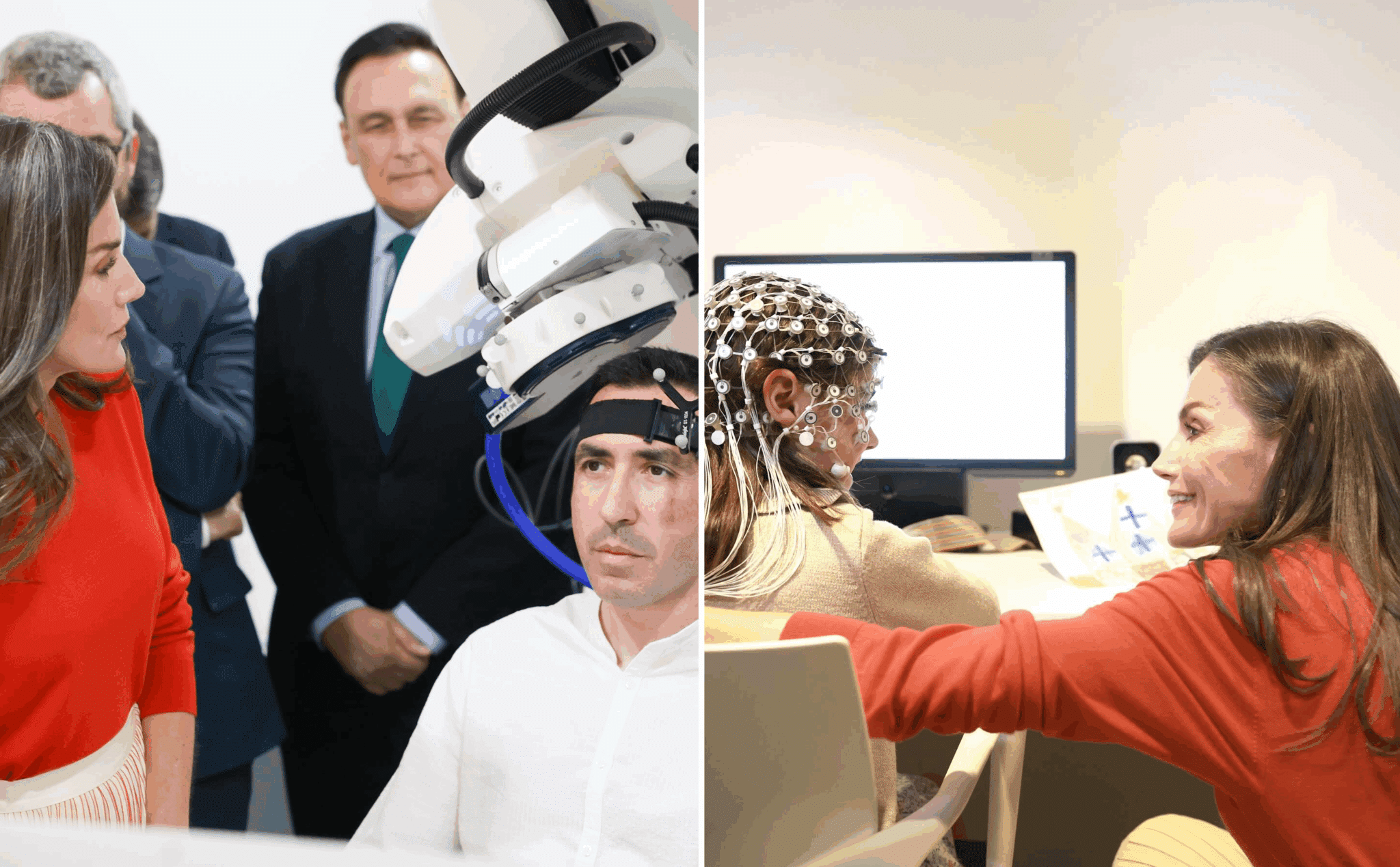 Letizia durante su visita al Centro de Investigación Mente, Cerebro y Comportamiento (CIMCYC) de la Universidad de Granada el pasado mes de abril.
