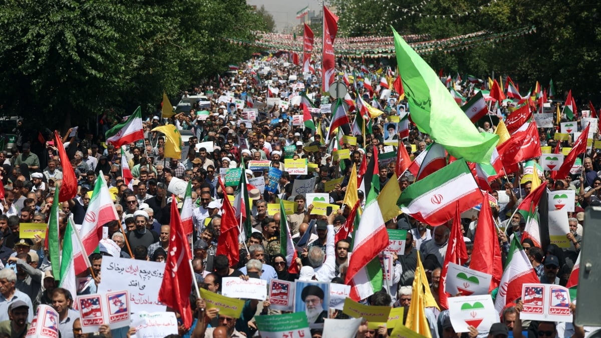 Manifestación anti Israel en Teherán