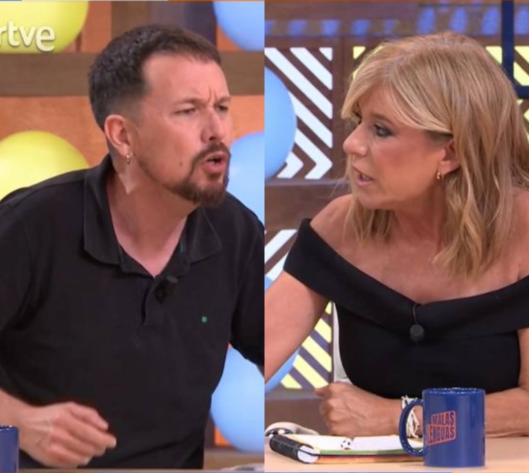 Pablo Iglesias, a Esther Palomera: "Tú me dijiste que Ana Rosa te había sacado de la mesa"