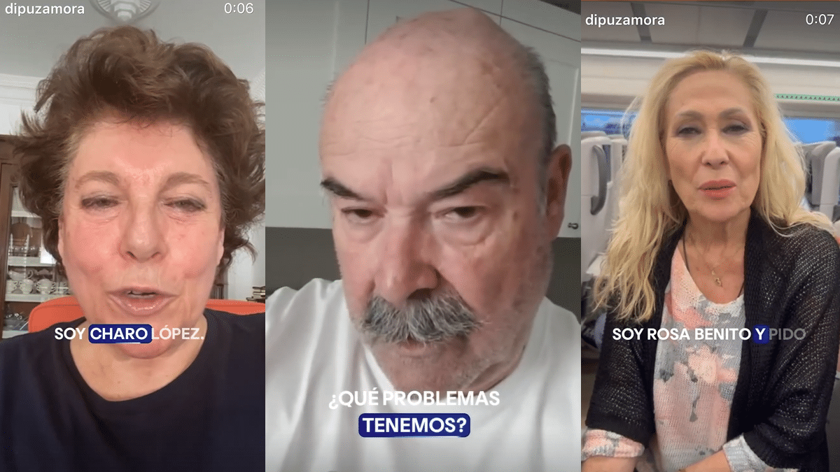Charo López, Antonio Resines y Rosa Benito son algunos de los famosos que se han mojado en defensa de la parada del AVE en Sanabria.