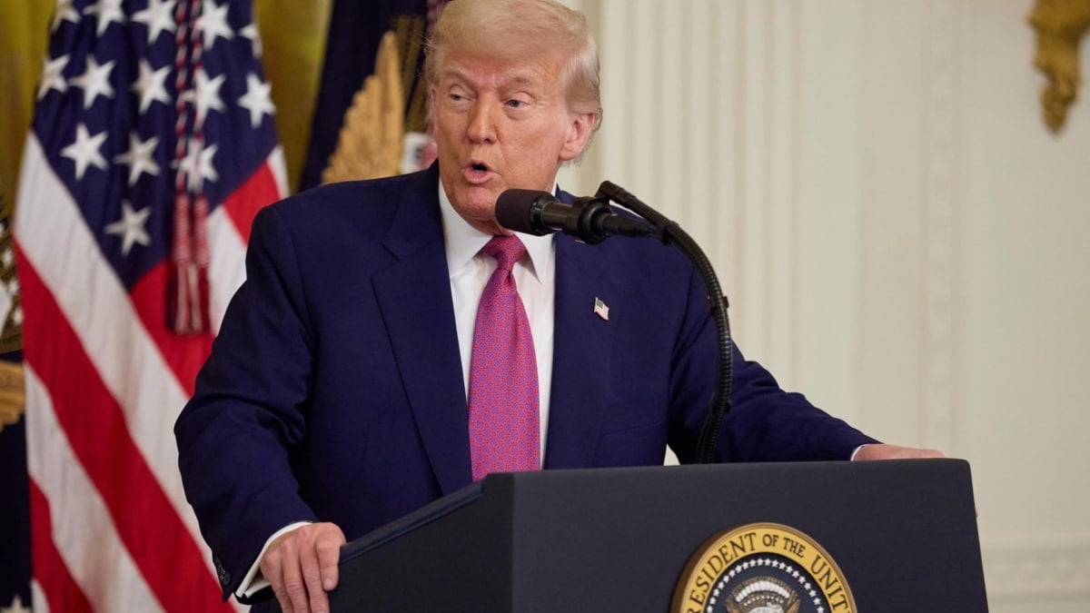 El presidente de EEUU, Donald Trump, en una comparecencia reciente.