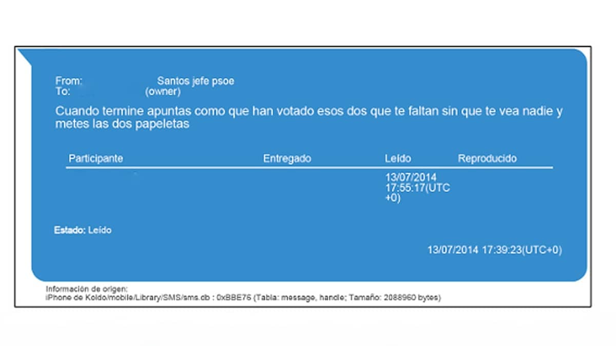 Santos Cerdán amañó las primarias del PSOE de 2014: "Apuntas como que esos 2 han votado y metes las papeletas"