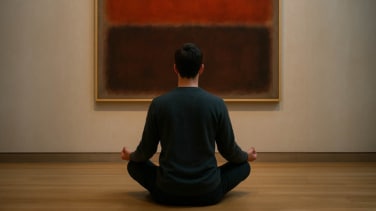 La meditación entra en el museo para limpiar la mente de basura visual