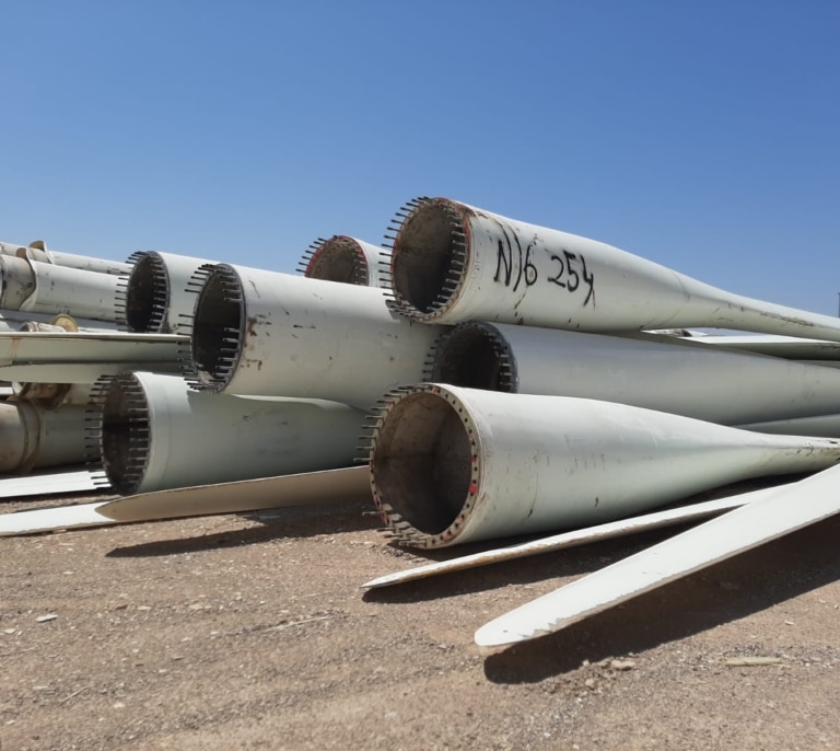 La eólica 'envejece': España inaugura la primera planta para reciclar palas con más de 25 años