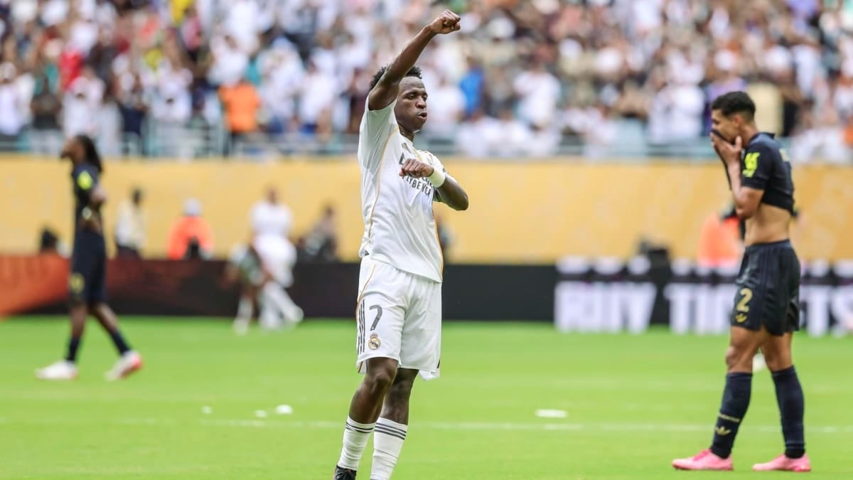Vinicius Junior después del partido de octavos de final frente a la Juventus