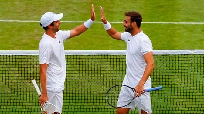 El español Marcel Granollers y Horacio Zeballos jugarán las semifinales de dobles de Wimbledon