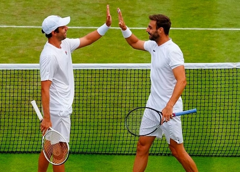El español Marcel Granollers y Horacio Zeballos jugarán las semifinales de dobles de Wimbledon