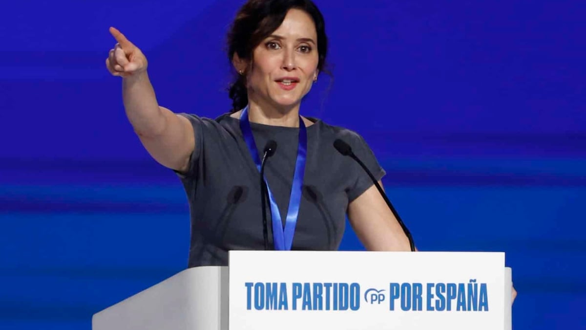 Isabel Díaz Ayuso, en el Congreso del PP.