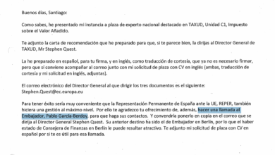 Equipo Económico maniobró para colocar en Bruselas a la hermana de un socio de Montoro: "Llama al embajador"