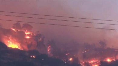 Un incendio fuera de control en Creta suma por el momento 5.000 evacuados