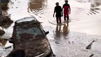 La UME se despliega en Aragón tras la alerta roja por fuertes lluvias en la Ribera del Ebro