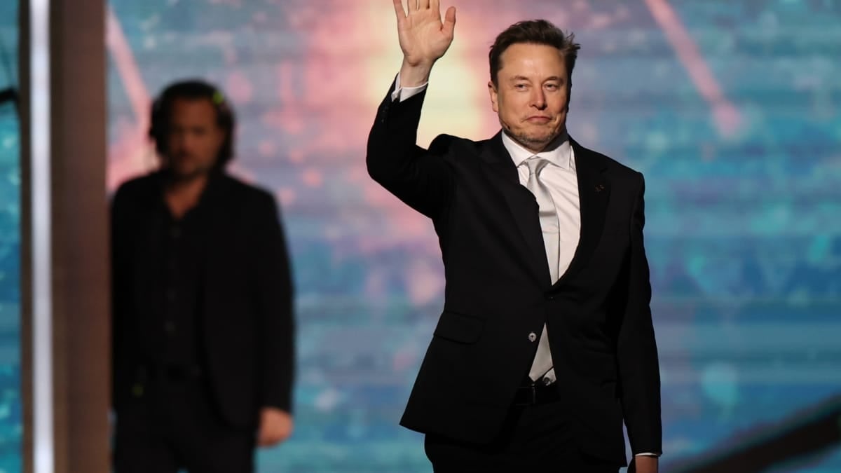 El empresario y CEO de X, Elon Musk, en un evento en Riad, Arabia Saudí.