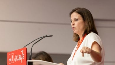 Lastra, la 'rival' de Cerdán, en el comité federal del PSOE: "Cuando una feminista alza la voz, se convierte en blanco fácil"