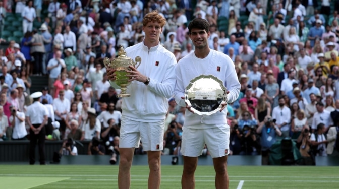 Jannik Sinner amplia su diferencia de número uno con Carlos Alcaraz tras su triunfo en Wimbledon