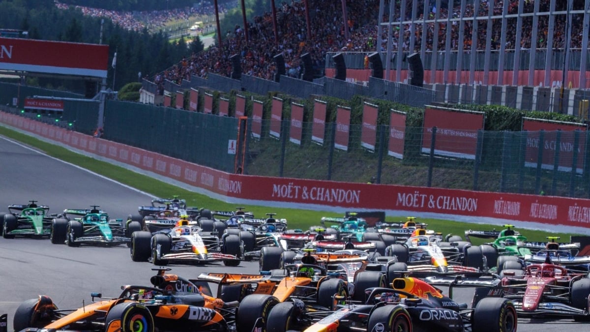 Gran Premio de Bélgica de Fórmula 1. Parrilla de salida y pole en directo
