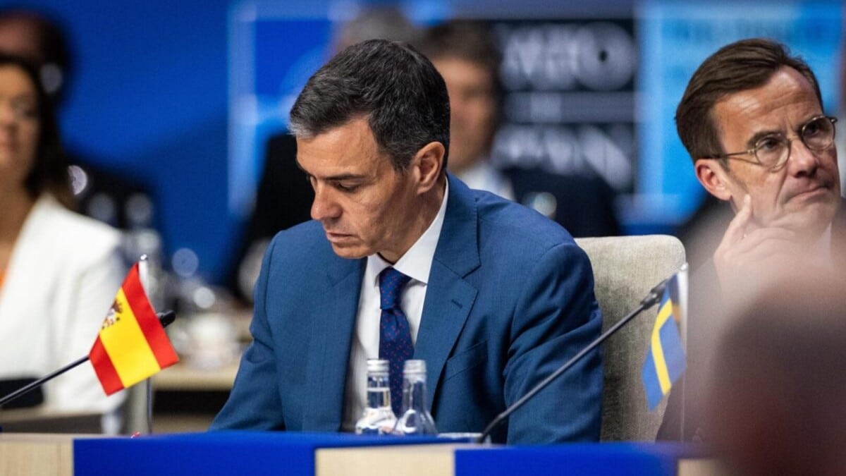 El presidente del Gobierno de España, Pedro Sánchez, en la cumbre de la OTAN en La Haya.