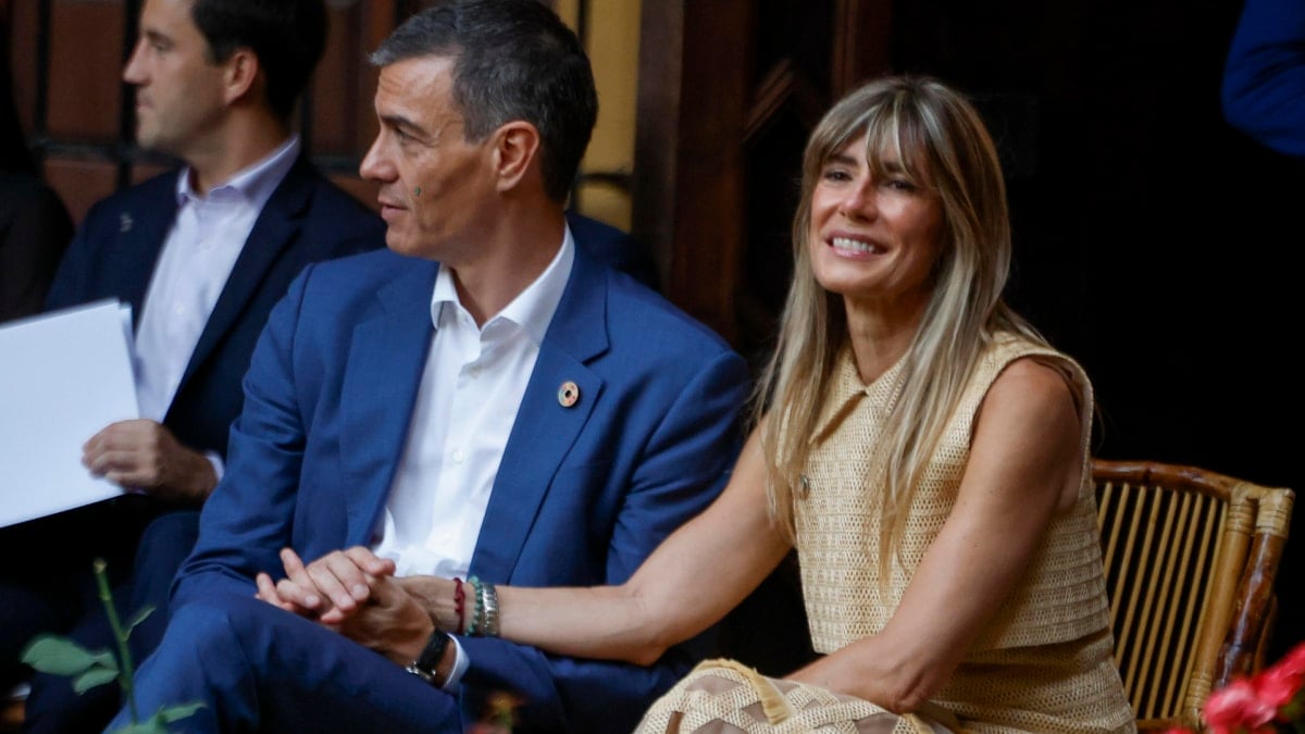 Pedro Sánchez y Begoña Gómez, en la cumbre de la ONU en Sevilla.