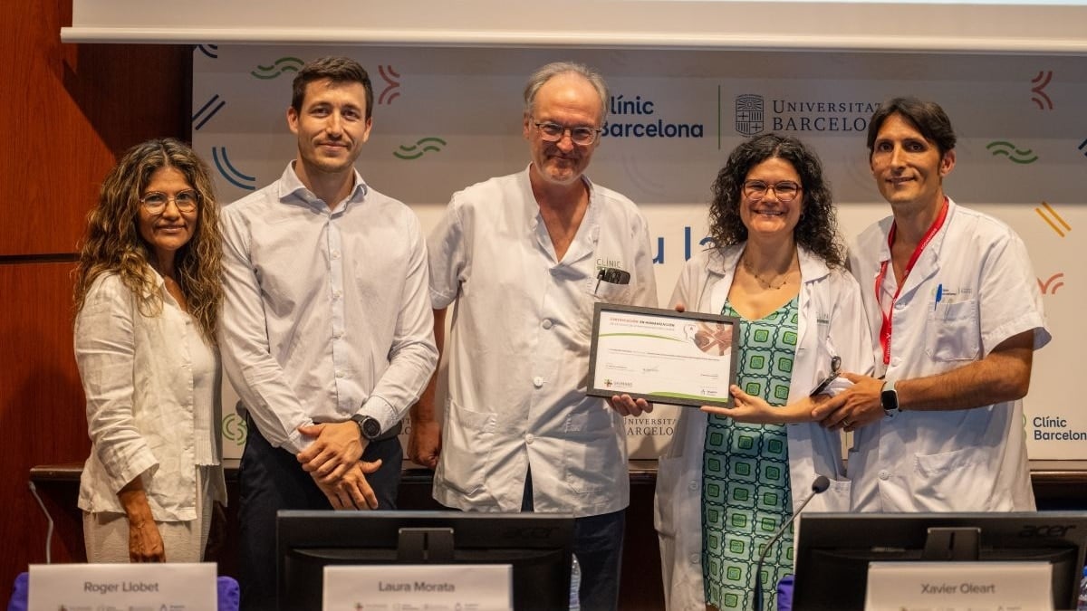 El Clínic Barcelona, certificado como el primer hospital en España en humanización de la atención de infecciones bacterianas graves
