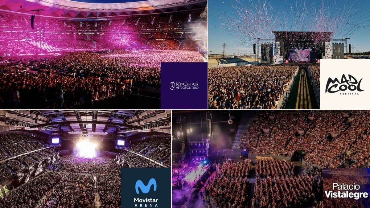 Madrid, capital europea de la música en vivo en 2025 con el Metropolitano como emblema