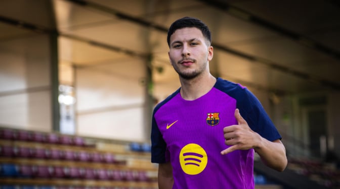 Roony Bardghji: "Es un sueño estar en el Barça y quiero ayudar con goles y asistencias"