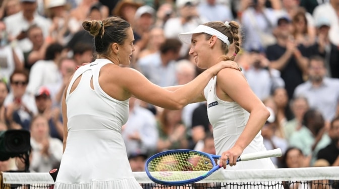 Aryna Sabalenka se impone a Elise Mertens en Wimbledon y avanza a cuartos de final