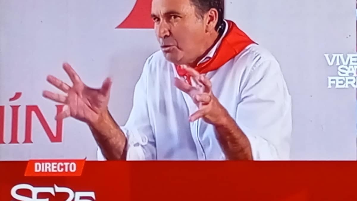 Álvaro Núñez, en el programa especial de San Fermín de La 1.
