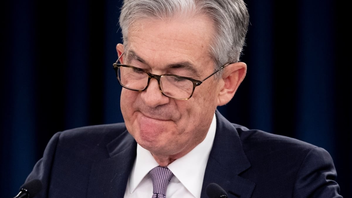 El presidente de la Reserva Federal estadounidense, Jerome Powell, da una rueda de prensa en Washington.