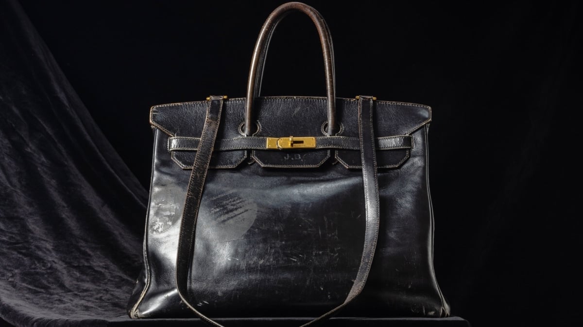 Imagen del Birkin original subastado este jueves en Sotheby's.