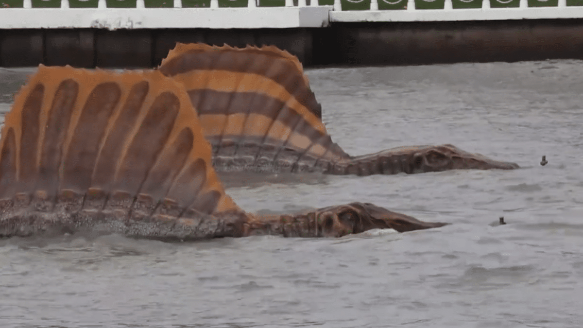 Imagen del Spinosaurus captado en Bangkok esta semana