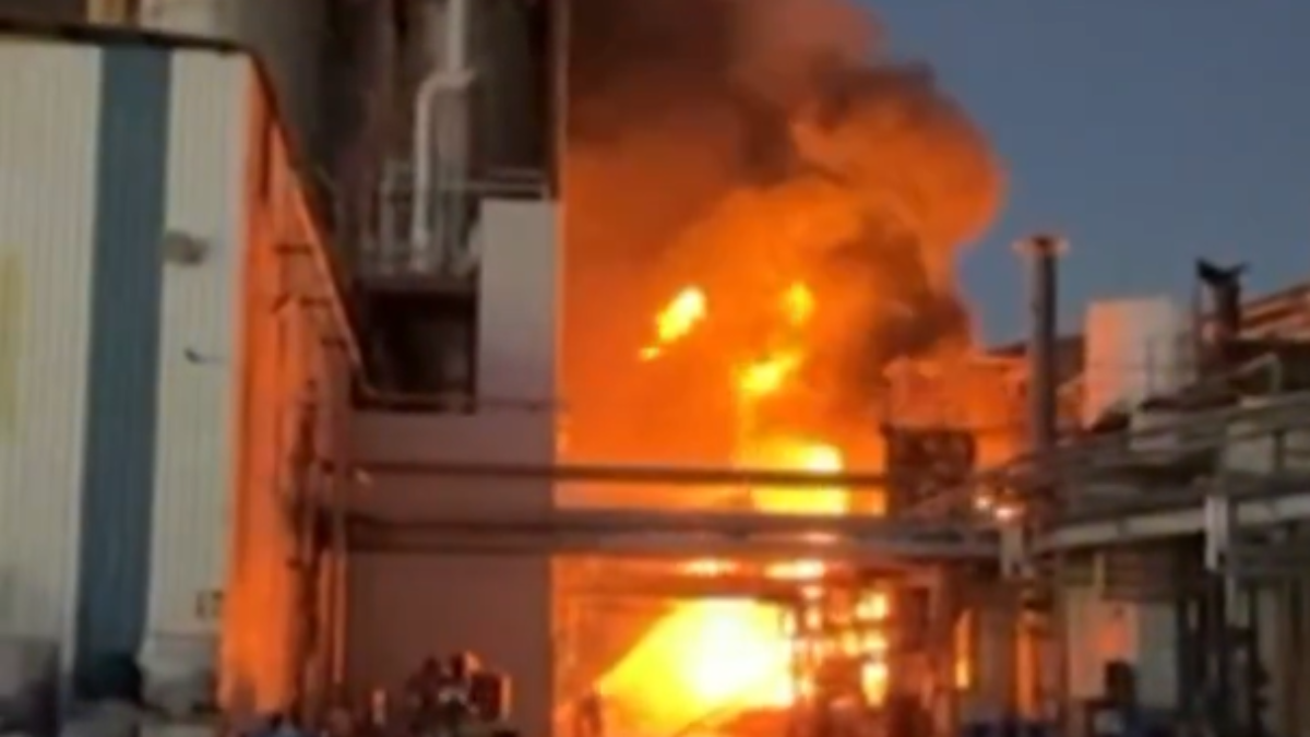 Imagen del incendio de Zuera, en Zaragoza