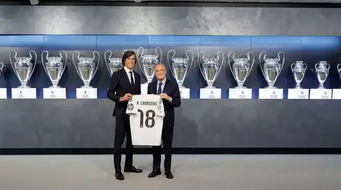 Alvaro Carreras hereda el dorsal de Jesús Vallejo y lucirá el número 18